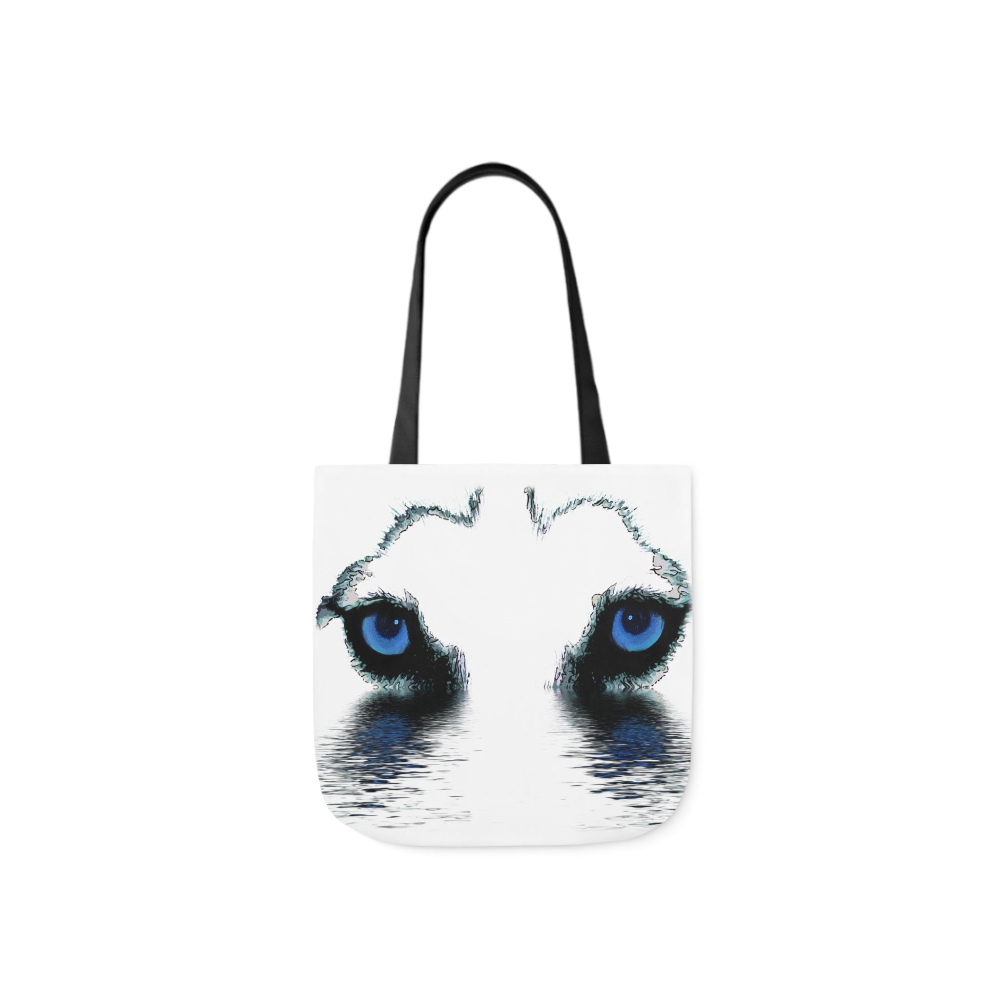 Husky eyes Canvas Tote Bag, 5-Color Straps