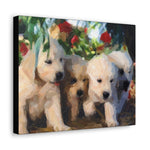 Golden Pups Canvas Gallery Wraps