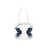 Husky eyes Canvas Tote Bag, 5-Color Straps