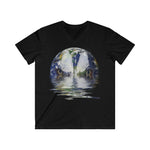 Earth Watcher Men's Fitted V-Neck Short Sleeve Tee